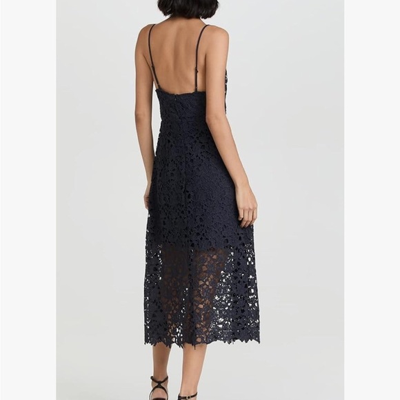 ASTR the label Womens Women's Sleeveless Lace Fit & Flare Midi Dress - Picture 16 of 16